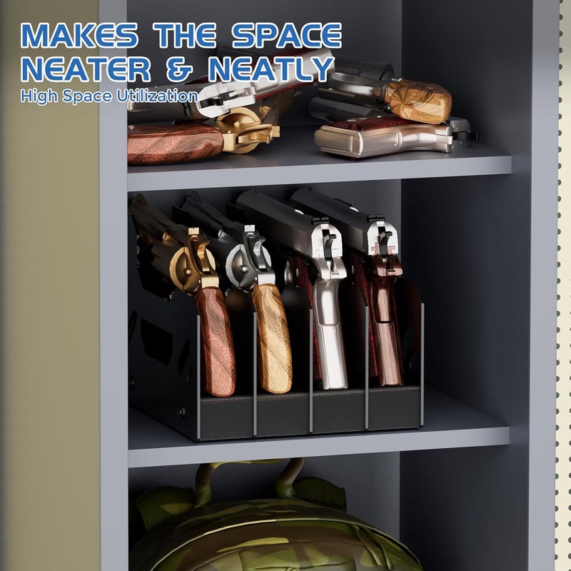 Airjam Gun Rack for Pistol, Soft Foam Pistol Rack for Gun Safe, Cabinet, Storage, Durable Handgun Stand Organizer Accessories with Moisture&Scratch Resistance&Anti-Slip - Image 2